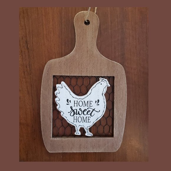 Farmhouse Wall Sign, rooster wood